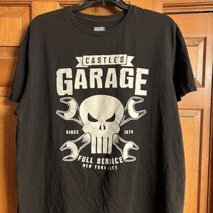 The Punisher Castle's Garage T-Shirt Adult Size XL